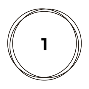 Number 1 with circles drawn around it