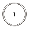 Number 1 with circles drawn around it