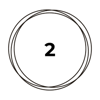 Number 2 with circles drawn around it