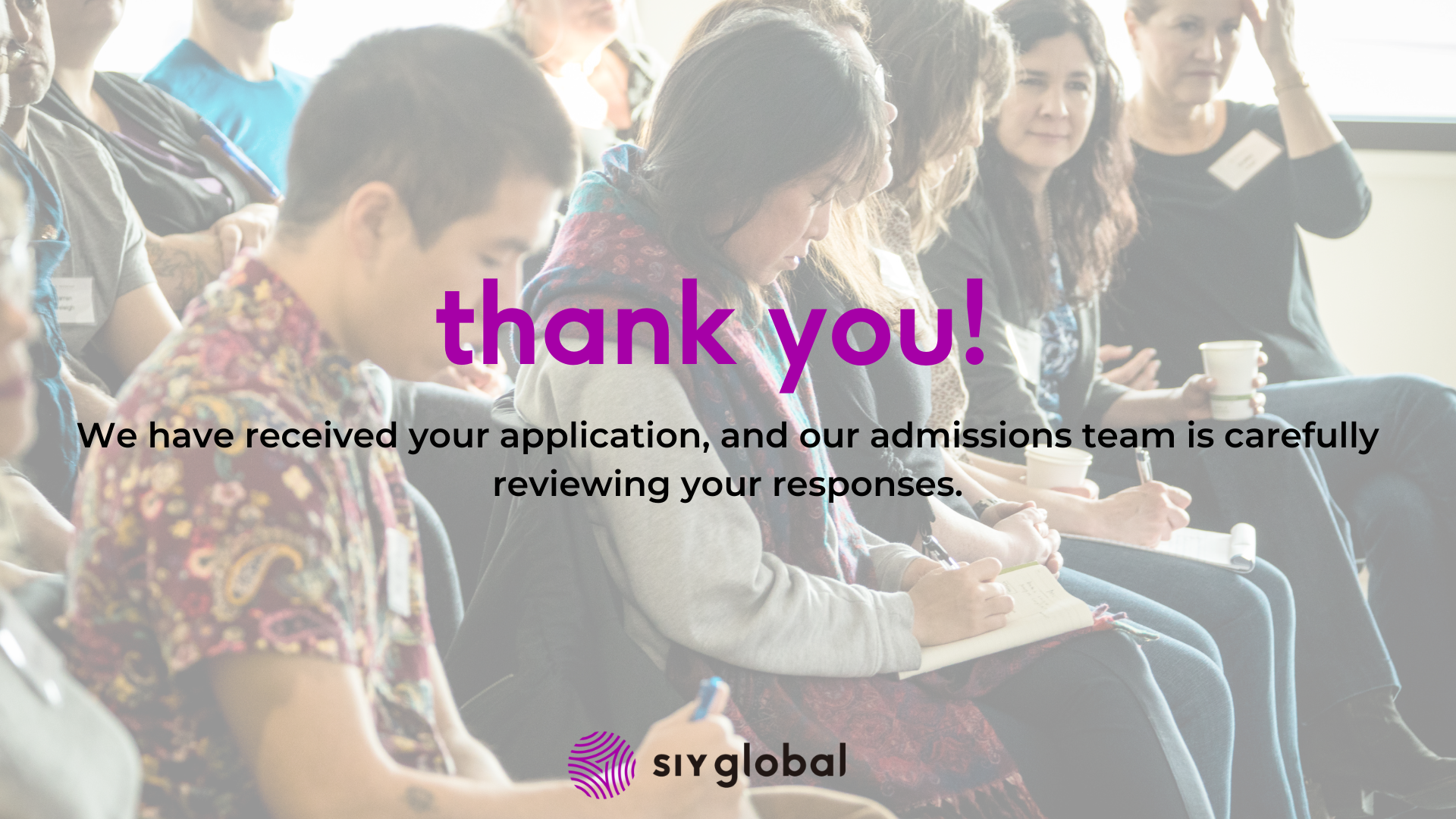 Thank you for applying to Organizational Teacher Training
